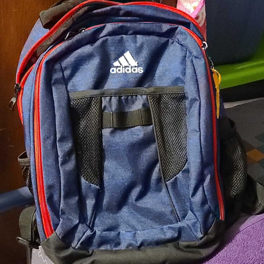 Boys adidas blue backpack